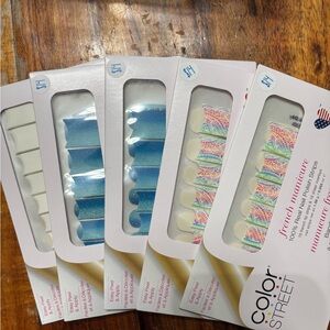 Color Street Glitter and Rainbow Nail Strips